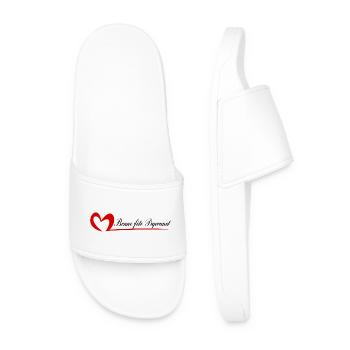 PAPOUNET. DAD. FATHER'S DAY. HAPPY FATHER'S DAY - Men’s Pool Sliders - white - Front