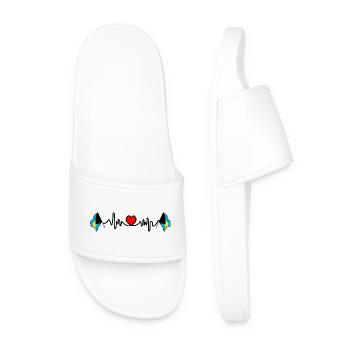 Heart rate cardio for Bahamas - Men’s Pool Sliders - white - Front