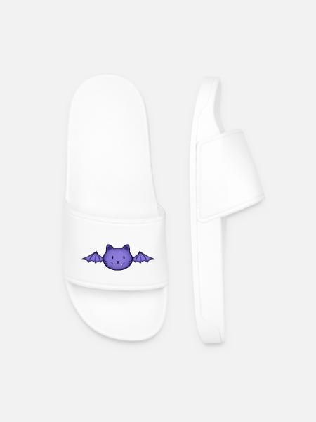 Bat cat - Men’s Pool Sliders - white
