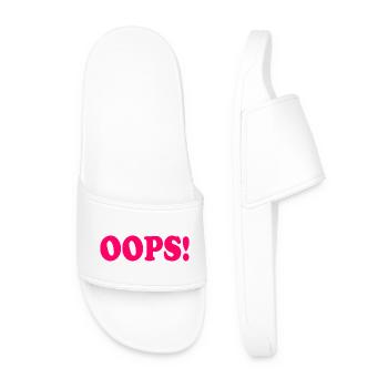 Oops - Men’s Pool Sliders - white - Front