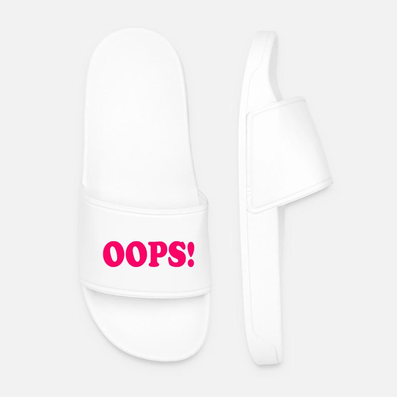 Oops - Men’s Pool Sliders - white