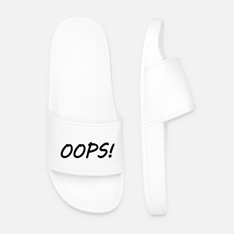 Oops - Männer Badelatschen - Weiß