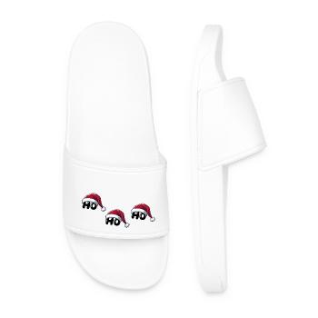 Santa Claus Ho Ho Ho - Men’s Pool Sliders - white - Front