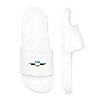 Uzbekistan T-Shirt – Pride and Culture - Men’s Pool Sliders - white - Front