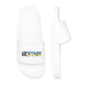 Eastern Bloc Latino Ukrainian Ukraine Gift - Men’s Pool Sliders - white - Front