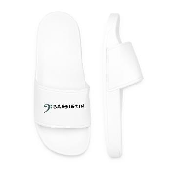 Je joue de la basse - Je suis bassiste - Claquettes Homme - blanc - Devant
