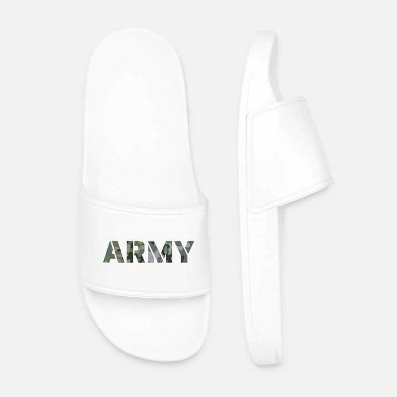 ARMY NL NFP Tarnmuster - Männer Badelatschen - Weiß