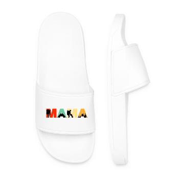 Mama Camping Retro Sunset Hiking Silhouette - Männer Badelatschen - Weiß - Vorne