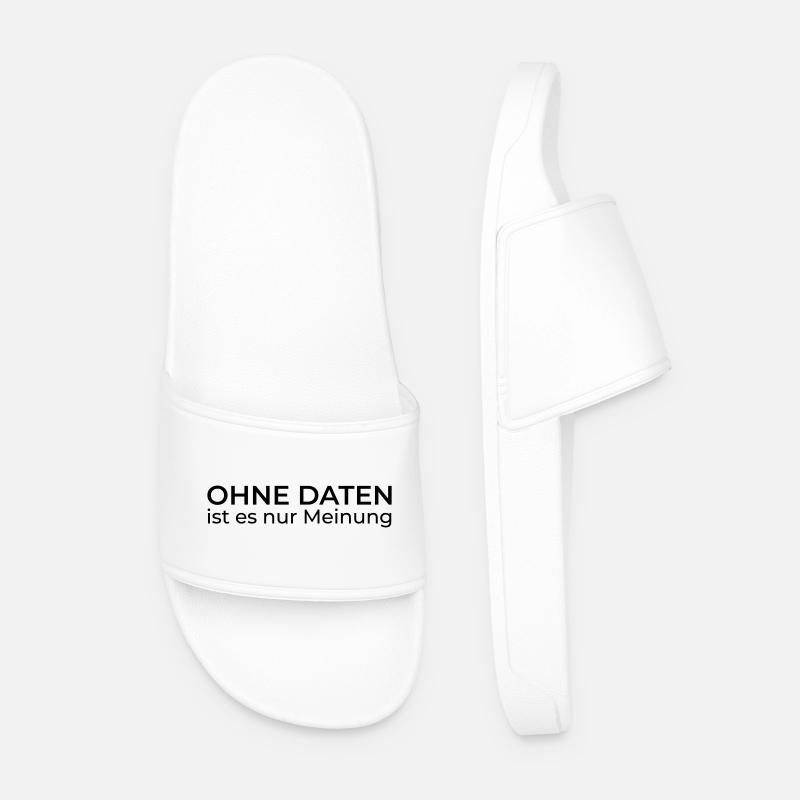 Without data, only opinion – Data & Engineering - Men’s Pool Sliders - white