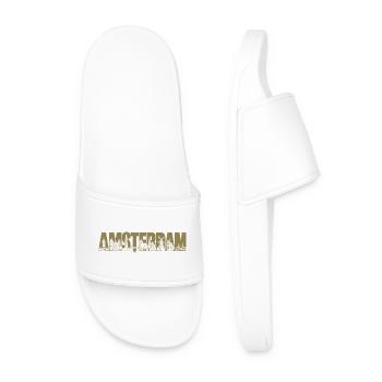 Amsterdam Hollande Pays-Bas Silhouette Holidays Se - Claquettes Homme - blanc - Devant