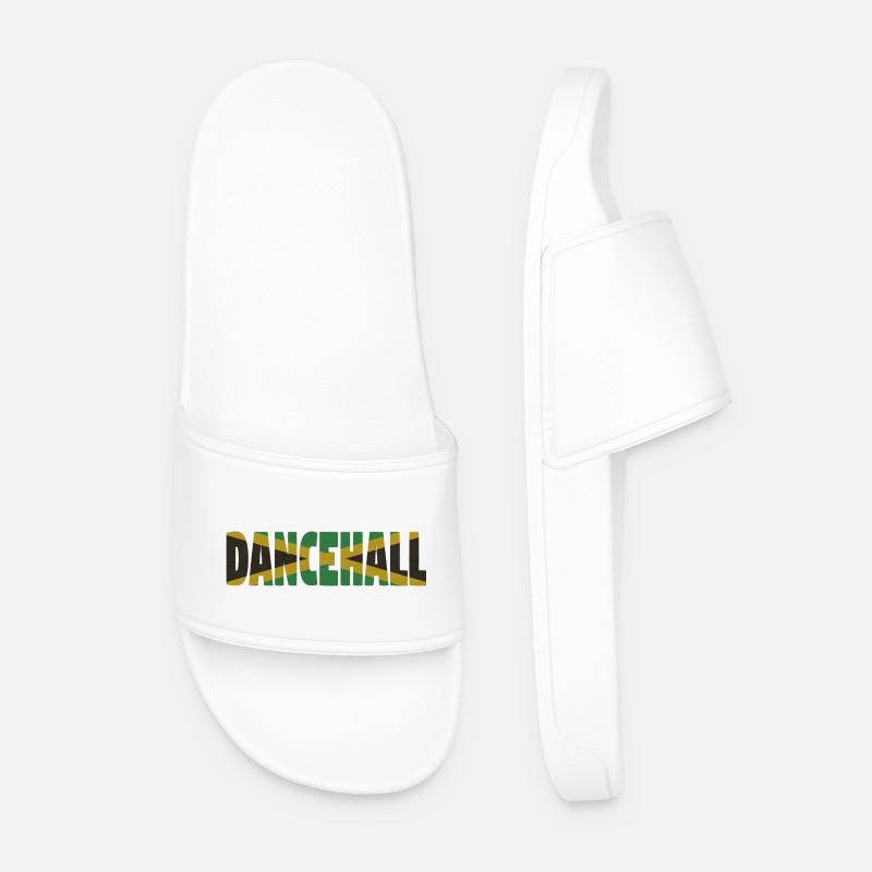 Jamaica Dancehall - Männer Badelatschen - Weiß