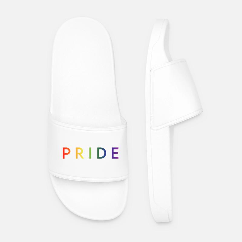 PRIDE - Männer Badelatschen - Weiß