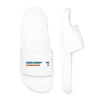 Vélo vintage rétro - Claquettes Homme - blanc - Devant