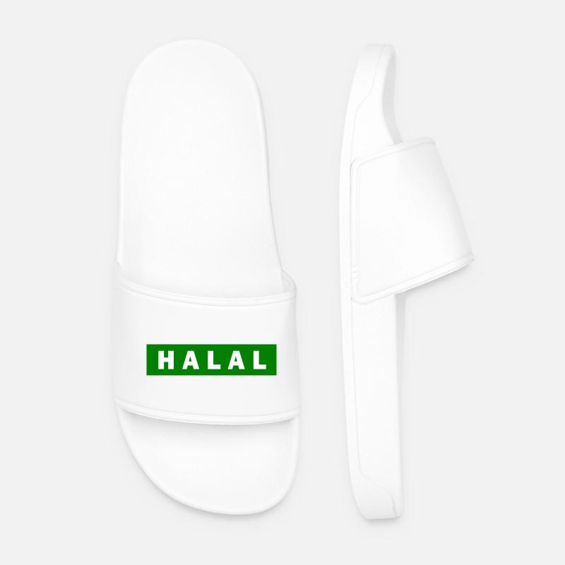 Halal - Männer Badelatschen - Weiß