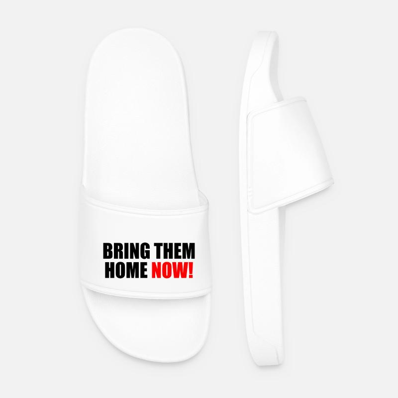 Bring them home now - Männer Badelatschen - Weiß
