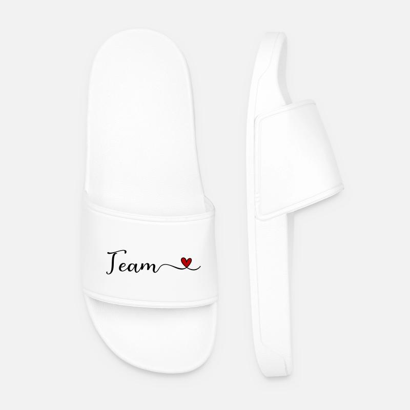 Team - Männer Badelatschen - Weiß
