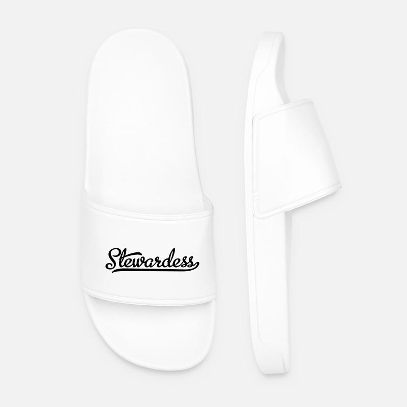 Stewardess - Men’s Pool Sliders - white