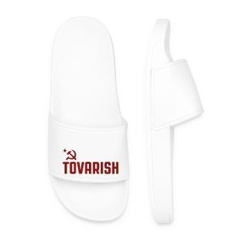 Tovarish - Men’s Pool Sliders - white - Front