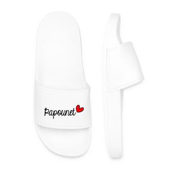 PAPOUNET. DAD. FATHER'S DAY. HAPPY FATHER'S DAY - Men’s Pool Sliders - white - Front
