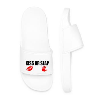 Kiss or slap - Claquettes Homme - blanc - Devant