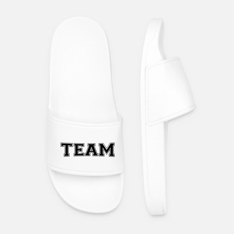 TEAM - Männer Badelatschen - Weiß