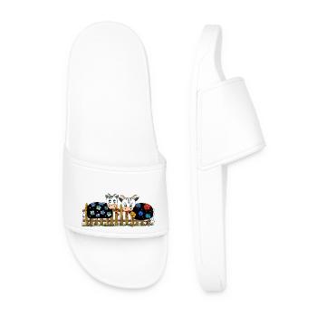 Vaches - Claquettes Homme - blanc - Devant