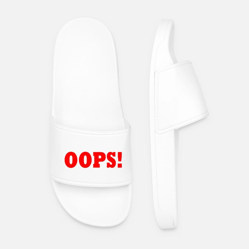 Oops - Men’s Pool Sliders - white