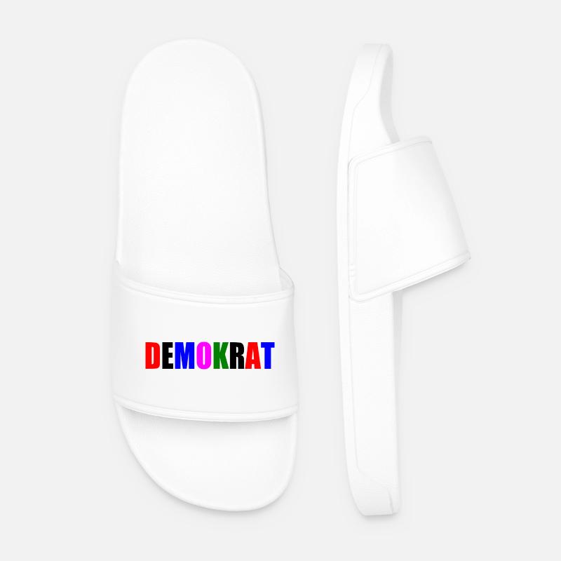 Demokrat - Männer Badelatschen - Weiß