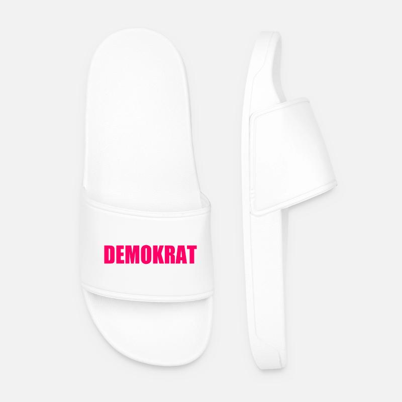 Demokrat - Männer Badelatschen - Weiß