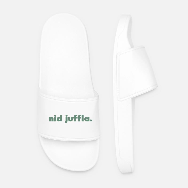 nid juffla. - Männer Badelatschen - Weiß