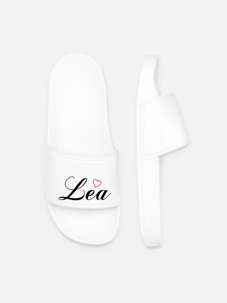 Nom Lea - Claquettes Homme - blanc