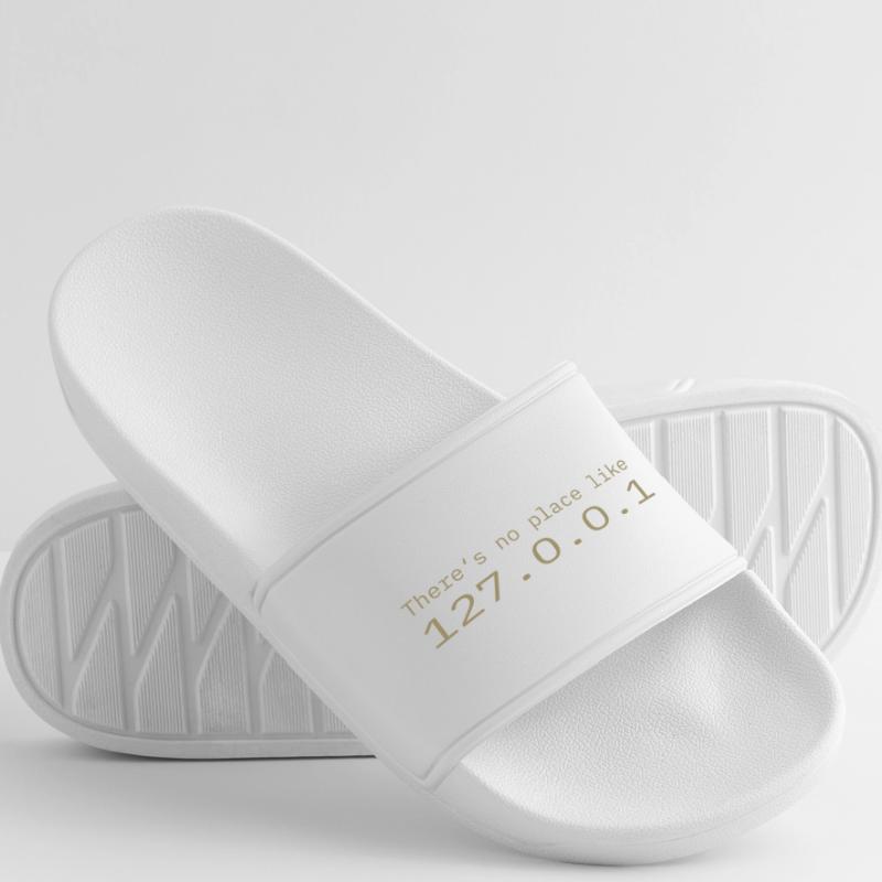 Programmeur Nerd IT Aucun endroit comme Localhost Claquettes Homme