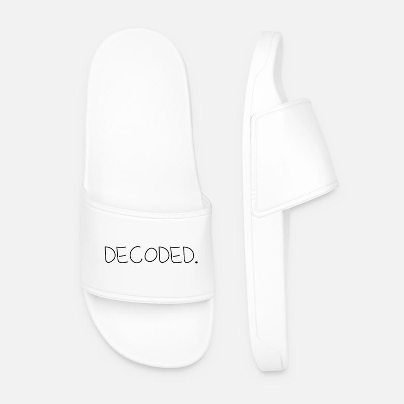 Decoded - Männer Badelatschen - Weiß