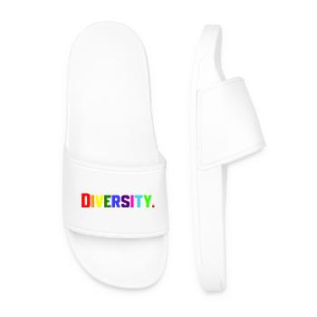 Diversité - Claquettes Homme - blanc - Devant