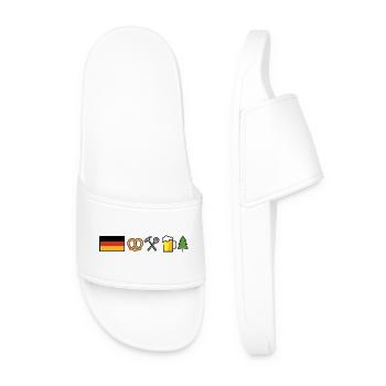 Germany Design - Men’s Pool Sliders - white - Front