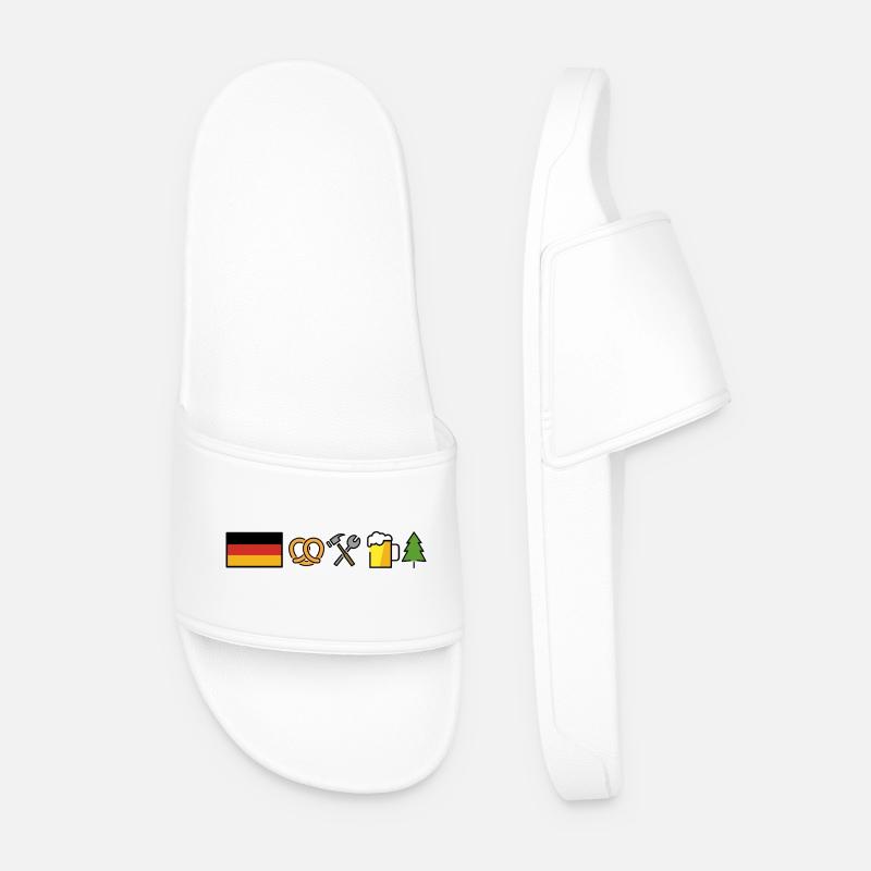 Germany Design  - Männer Badelatschen - Weiß
