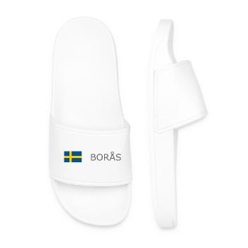 Drapeau de la Suède - Boras - Sverige - Schweden - Claquettes Homme - blanc - Devant