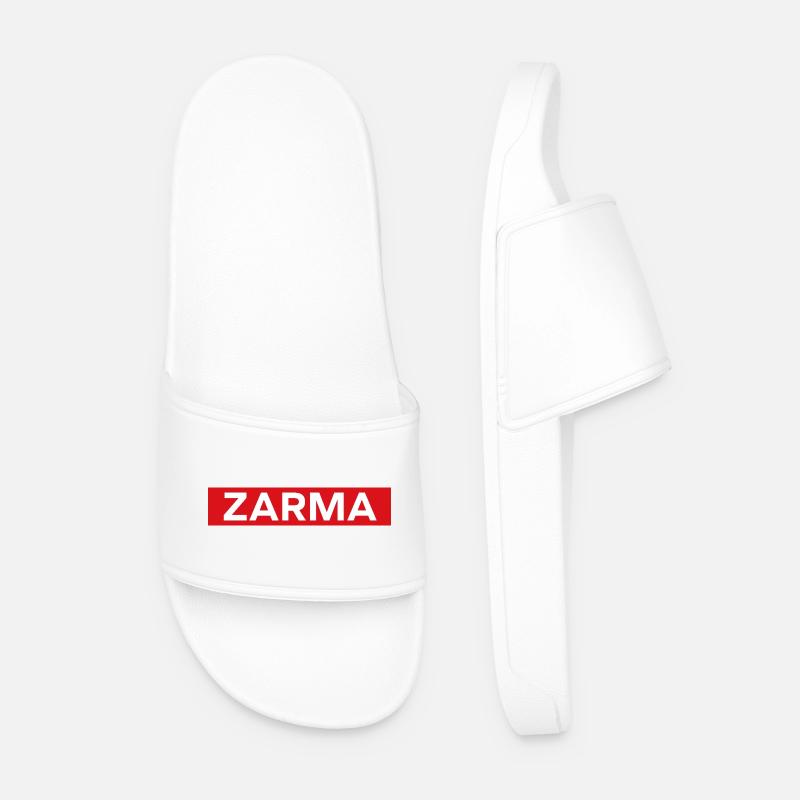 Zarma - Männer Badelatschen - Weiß