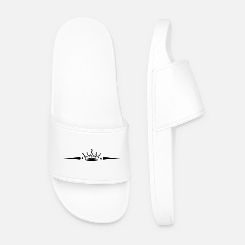 Krone Element - Männer Badelatschen - Weiß