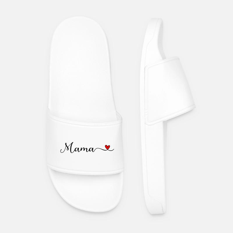 Mama - Männer Badelatschen - Weiß