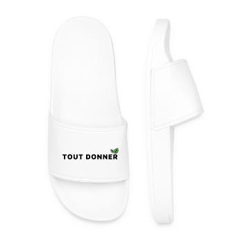 Tout_donner_ecologie - Claquettes Homme - blanc - Devant