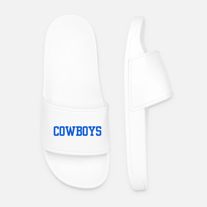 Cowboys - Männer Badelatschen - Weiß
