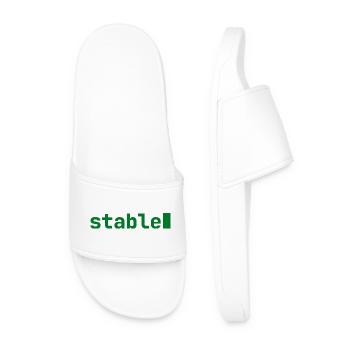 stable | Developer mood | dark - Männer Badelatschen - Weiß - Vorne