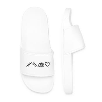 Mountain Tree Heart Outdoor - Men’s Pool Sliders - white - Front