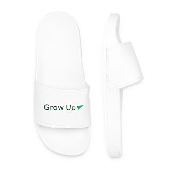 Grandir avec le triangle vert - Claquettes Homme - blanc - Devant