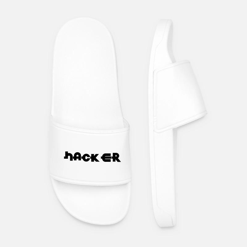 Hacker - Men’s Pool Sliders - white