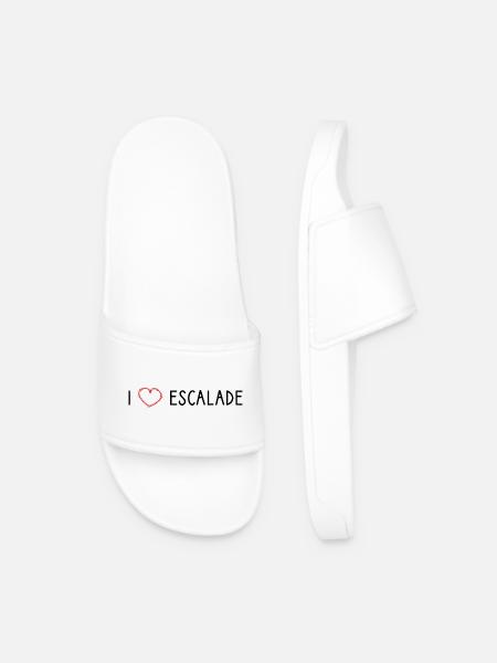 I love escalade. Escalade. Climb. Climbing. Sport - Claquettes Homme - blanc