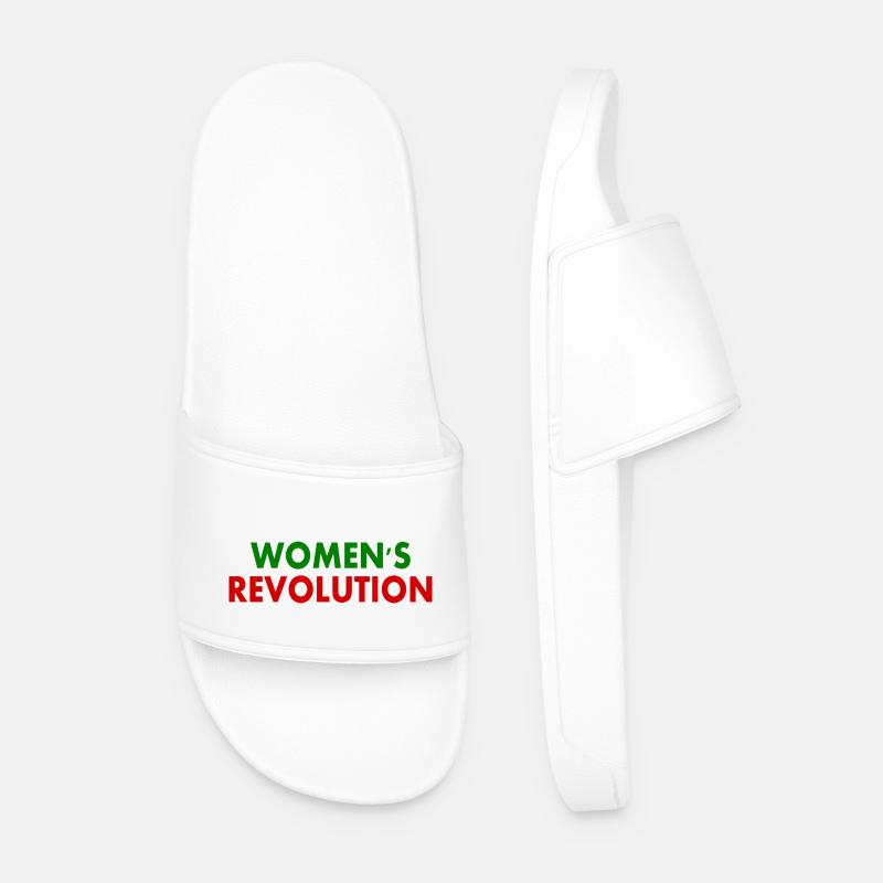 Womens revolution - Männer Badelatschen - Weiß