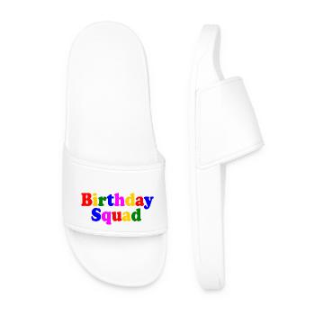 Birthday squad - Claquettes Homme - blanc - Devant