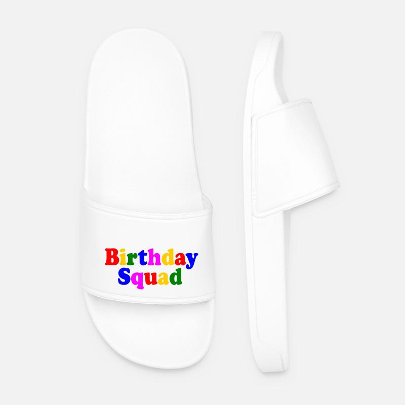 Birthday squad - Männer Badelatschen - Weiß